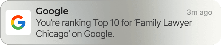 An assets of google notification.